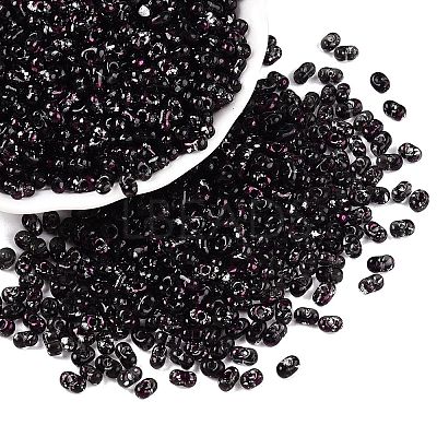 Picasso Spray Painted Glass Seed Beads SEED-T006-04-36-1