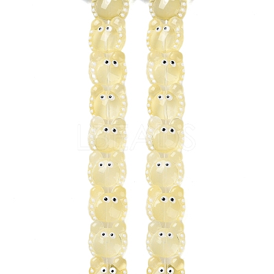 Transparent Glass Beads Strands LAMP-L078-010H-1