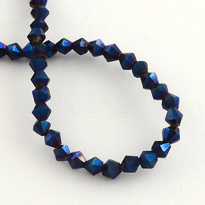 Electroplate Glass Bead Strands EGLA-R094-3mm-03-1