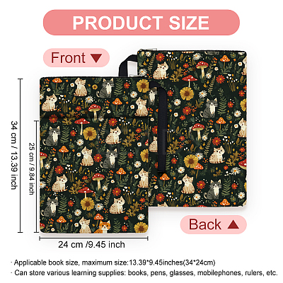 Polyester Book Cover AJEW-WH0572-004-1
