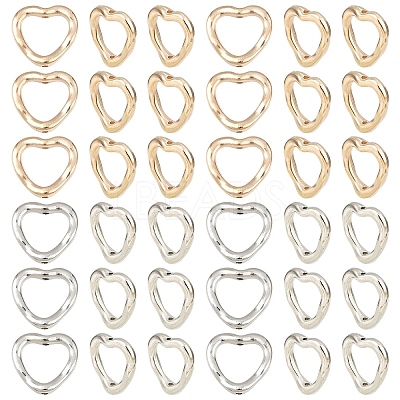 200Pcs 2 Colors CCB Plastic Bead Frame CCB-YW0001-69-1