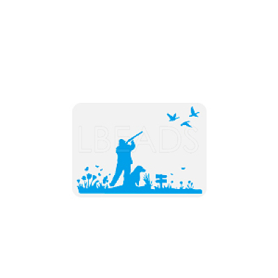 Plastic Hollow Out Drawing Painting Stencils Templates DIY-WH0396-846-1