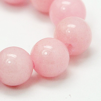 Natural Mashan Jade Round Beads Strands G-D263-8mm-XS02-1