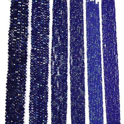 Electroplate Opaque Solid Color Glass Beads Strands EGLA-A044-P3mm-L07-1