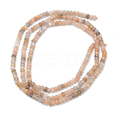 Natural Peach Moonstone Beads Strands G-G106-A34-01-1