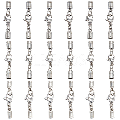 18Pcs 3 Styles Stainless Steel Lobster Claw Clasps STAS-PH0006-85A-1