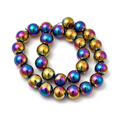 Electroplated Synthetic Non-magnetic Hematite Beads Strands G-H327-D02-05B-1