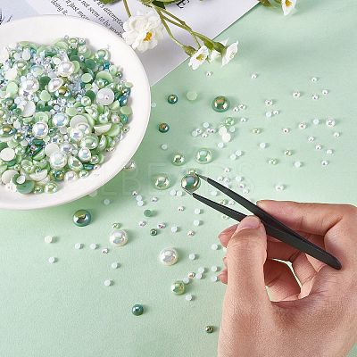 60g Resin patch multi size mixed pearl patch DIY jewelry accessories(2 bags) JX586F-1