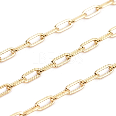 Ion Plating(IP) 304 Stainless Steel Paperclip Chains CHS-F010-01A-G-01-1