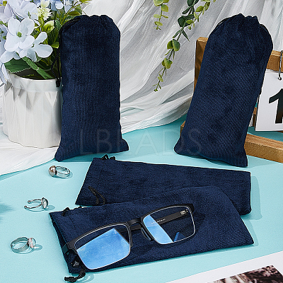 12Pcs Velvet Glasses Storage Drawstring Bag ABAG-BBC0001-16C-1