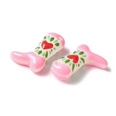Painted Glass Beads Enamel Beads X1-BLOW-D300-01D-1