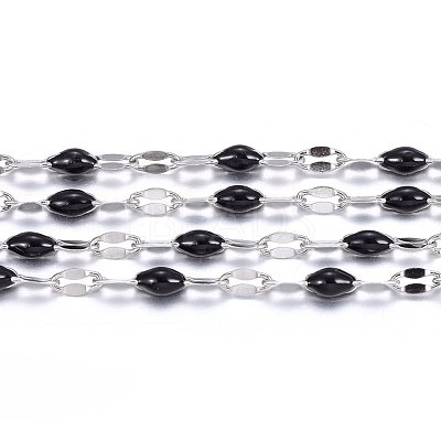 304 Stainless Steel Link Chains CHS-F002-B07-1