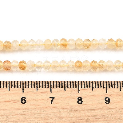 Natural Citrine(Heated) Beads Strands G-S387-A03-3x4mm-1