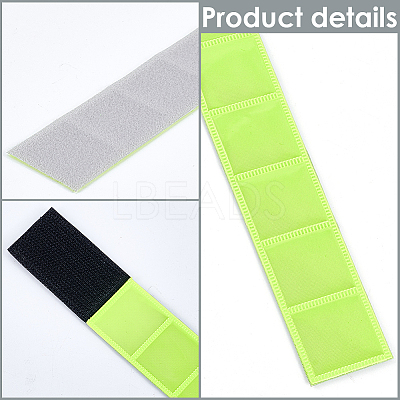 6Pcs PVC Reflective Bands Wristbands for Cycling Running AJEW-GF0013-33B-1