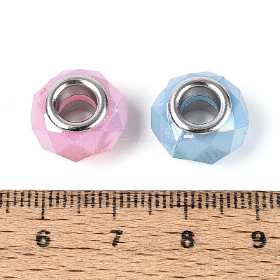 Opaque Acrylic European Beads GPDL-N006-01A-04-1