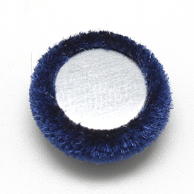 Velvet Cloth Fabric Covered Cabochons WOVE-S084-11E-1