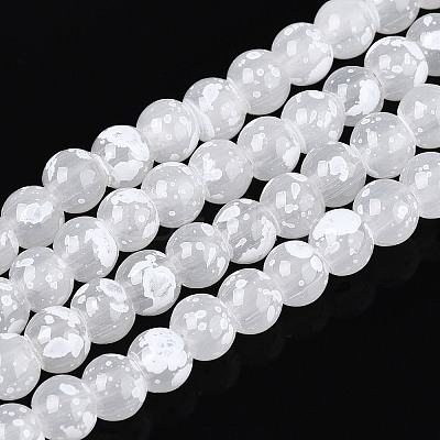 Baking Paint Glass Beads Strands DGLA-N015-6mm-M-1