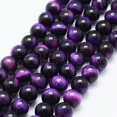 Natural Tiger Eye Beads Strands X-G-F561-8mm-B03-1