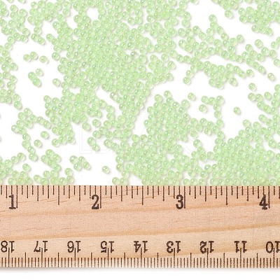 Luminous Transparent Glass Seed Round Beads GLAA-F124-D05-A-1