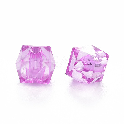 Transparent Acrylic Beads TACR-Q259-8mm-V-1