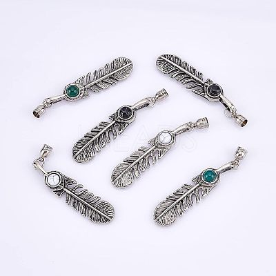 3 Sets 3 Colors Electroplate Zinc Alloy Cord Ends FIND-CA0004-05-1