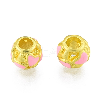 Alloy Enamel European Beads FIND-G035-35MG-1