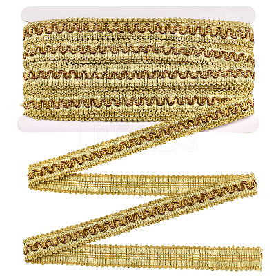 Polyester Braided Wavy Ribbons OCOR-WH0112-017B-1