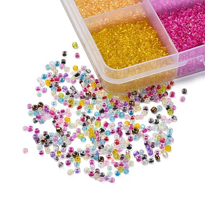 19200Pcs 24 Colors 12/0 Glass Seed Beads SEED-YW0001-87-1