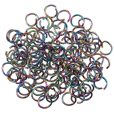 Ion Plating(IP) 304 Stainless Steel Open Jump Rings STAS-CA0002-21D-1