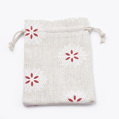 Polycotton(Polyester Cotton) Packing Pouches Drawstring Bags ABAG-T006-A18-1