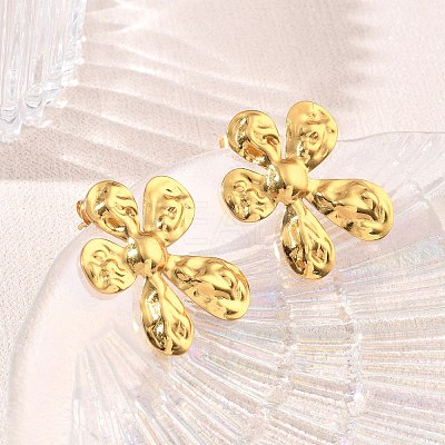 304 Stainless Steel Stud Earrings for Women SA-CBA46AF-18G-1