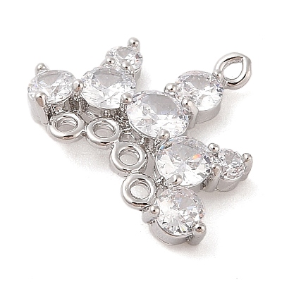 Brass Pave Clear Glass Chandelier Component Links KK-S388-19P-1