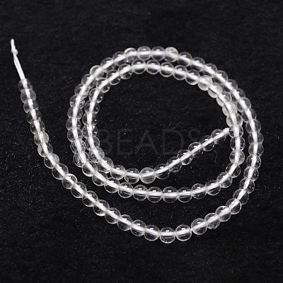 Natural Quartz Crystal Beads Strands G-D840-61-4mm-1
