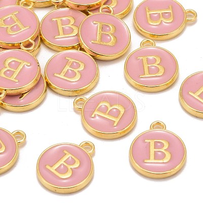 Golden Plated Alloy Enamel Charms X-ENAM-S118-07B-1