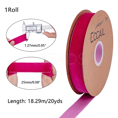 Velvet Ribbon SRIB-WH0006-18D-1