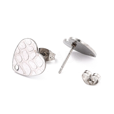 Non-Tarnish 304 Stainless Steel Stud Earring Findings STAS-I183-06B-P-1