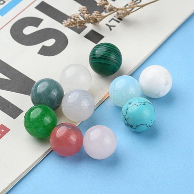 Natural & Synthetic Gemstone Stone Beads G-S117-12mm-M-1