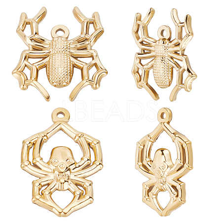 Beebeecraft 12Pcs 2 Style Halloween Theme 201 Stainless Steel Pendants STAS-BBC0002-02-1