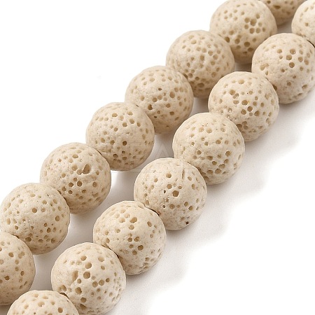 Natural Lava Rock Bead Strands G-L435-03-8mm-17-1