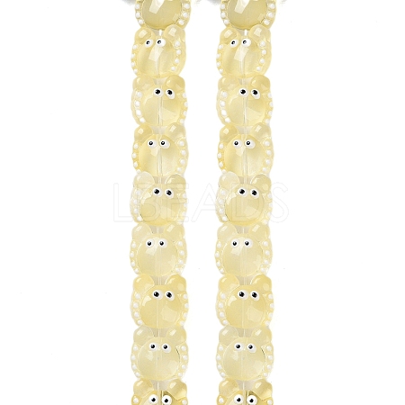 Transparent Glass Beads Strands LAMP-L078-010H-1