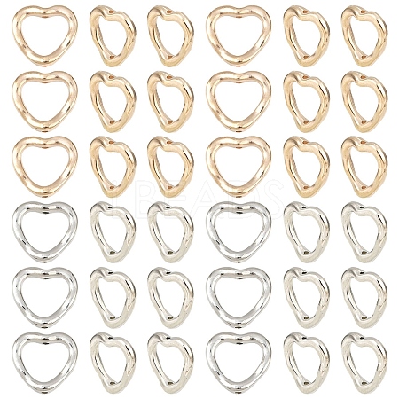 200Pcs 2 Colors CCB Plastic Bead Frame CCB-YW0001-69-1