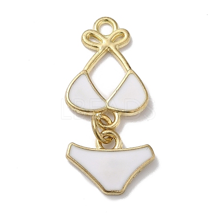Golden Tone Alloy Enamel Pendants LS-ENAM-O052-01G-05-1
