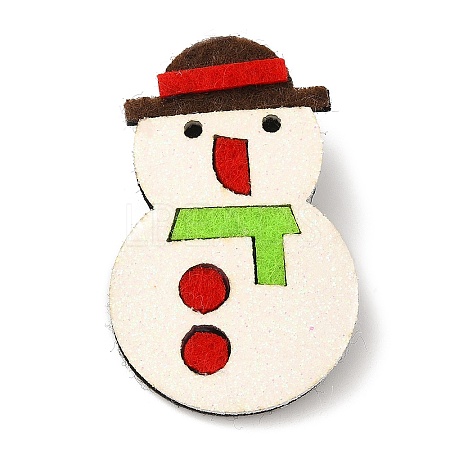 Christmas Theme PU Leather Brooch LS-JEWB-C004-01D-1