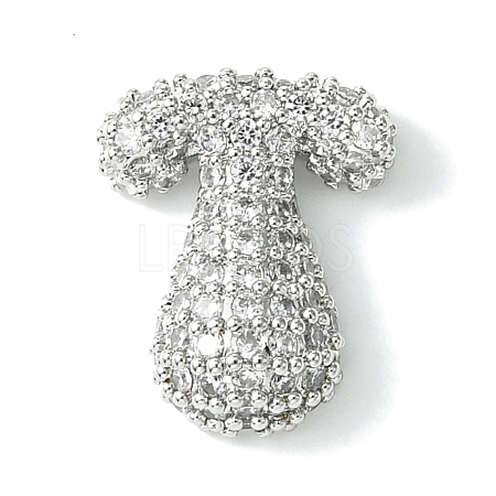 Rack Plating Brass Clear Cubic Zirconia Pendants KK-S378-01P-T-1