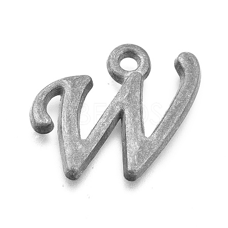 Alloy Letter Pendants LS-PALLOY-J718-01C-W-1