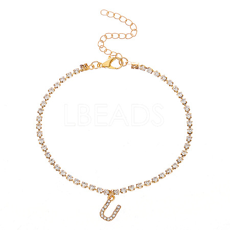 Fashionable and Creative Rhinestone Anklet Bracelets DA6716-21-1