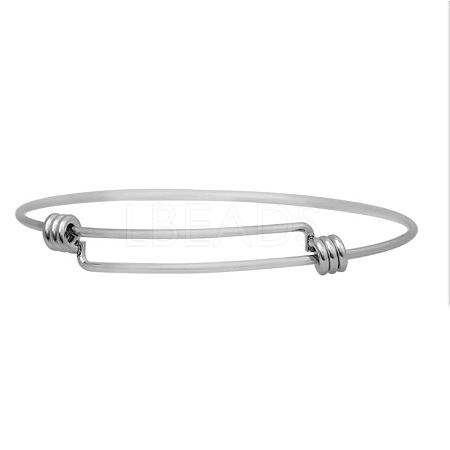 Tarnish Resistant Adjustable 316 Surgical Stainless Steel Expandable Bangle Making LS-MAK-M188-05-1