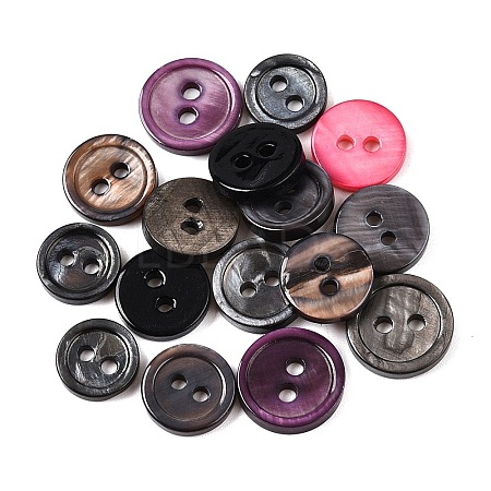 Freshwater Shell Buttons BUTT-T013-04-1
