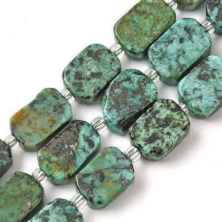 Natural African Turquoise(Jasper) Beads Strands G-C098-A04-01-1