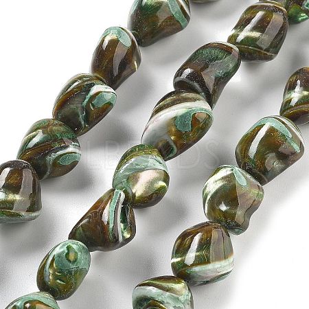 Dyed Natural Trochus Shell Beads Strands BSHE-Z006-02D-1